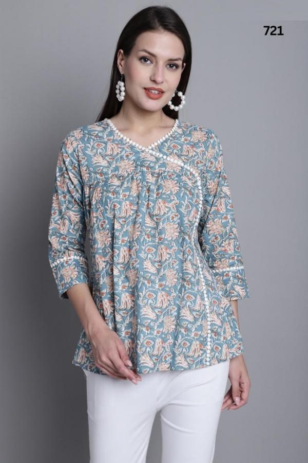 Trendy Mayra  Cotton Western Tops Collection